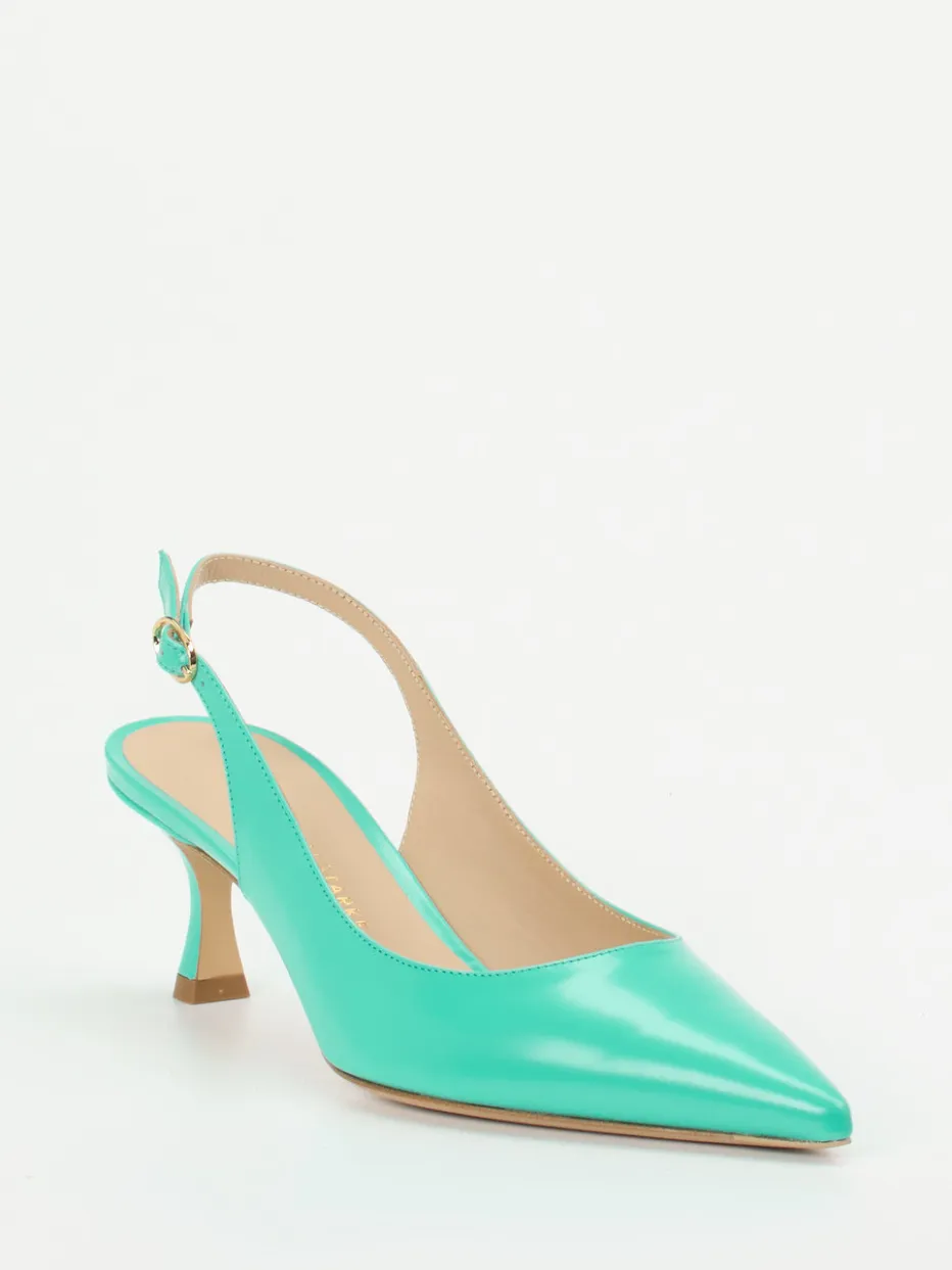– Slingback-Pumps aus Hochglanzleder Türkisgrün*Konstantin Starke Best