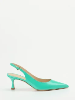 – Slingback-Pumps aus Hochglanzleder Türkisgrün*Konstantin Starke Best