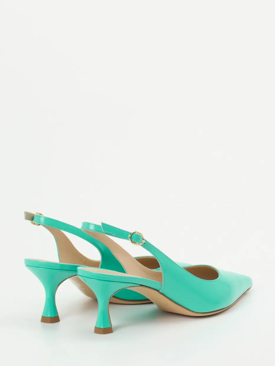 – Slingback-Pumps aus Hochglanzleder Türkisgrün*Konstantin Starke Best