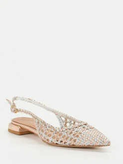 – Slingback-Ballerinas aus Flechtleder Roségold*Konstantin Starke Sale