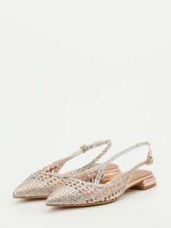 – Slingback-Ballerinas aus Flechtleder Roségold*Konstantin Starke Sale