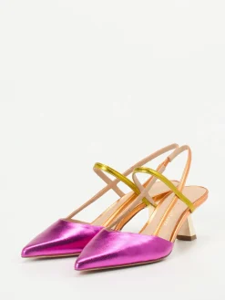 – Slingback-Pumps aus Metallicleder*Konstantin Starke Outlet