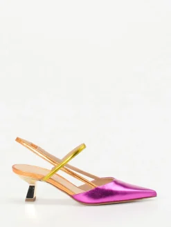 – Slingback-Pumps aus Metallicleder*Konstantin Starke Outlet