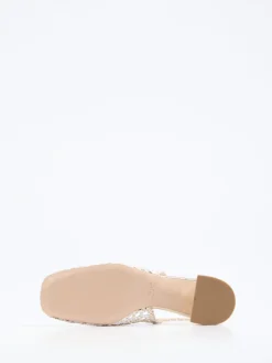 – Slingback-Pumps aus Flechtleder Gold*Konstantin Starke