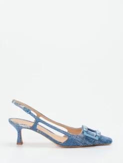 – Slingback-Pumps aus Textil in Denim-Optik*Konstantin Starke Best