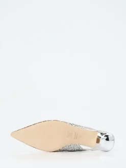 Damen Konstantin Starke – Slingback-Pumps aus Metallicleder Gold