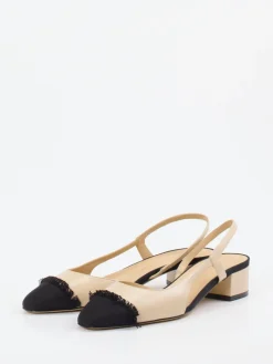 Damen Konstantin Starke – Slingbacks aus Lammleder -schwarz