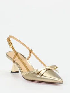 Damen Konstantin Starke – Slingback-Pumps aus Metallicleder