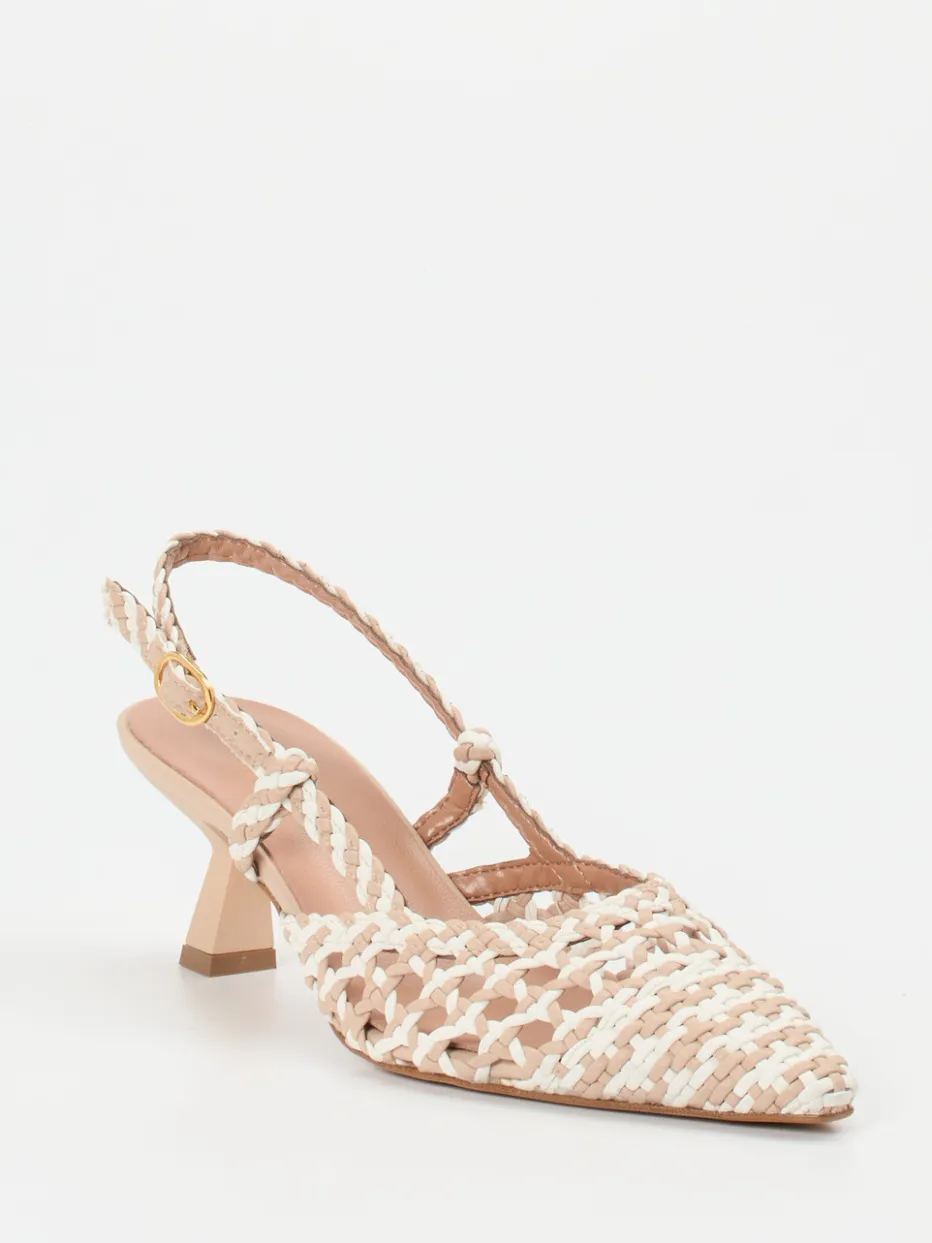 – Slingpumps aus Flechtleder*Konstantin Starke Outlet