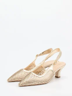 – Slingpumps aus Metallicleder*Konstantin Starke Discount