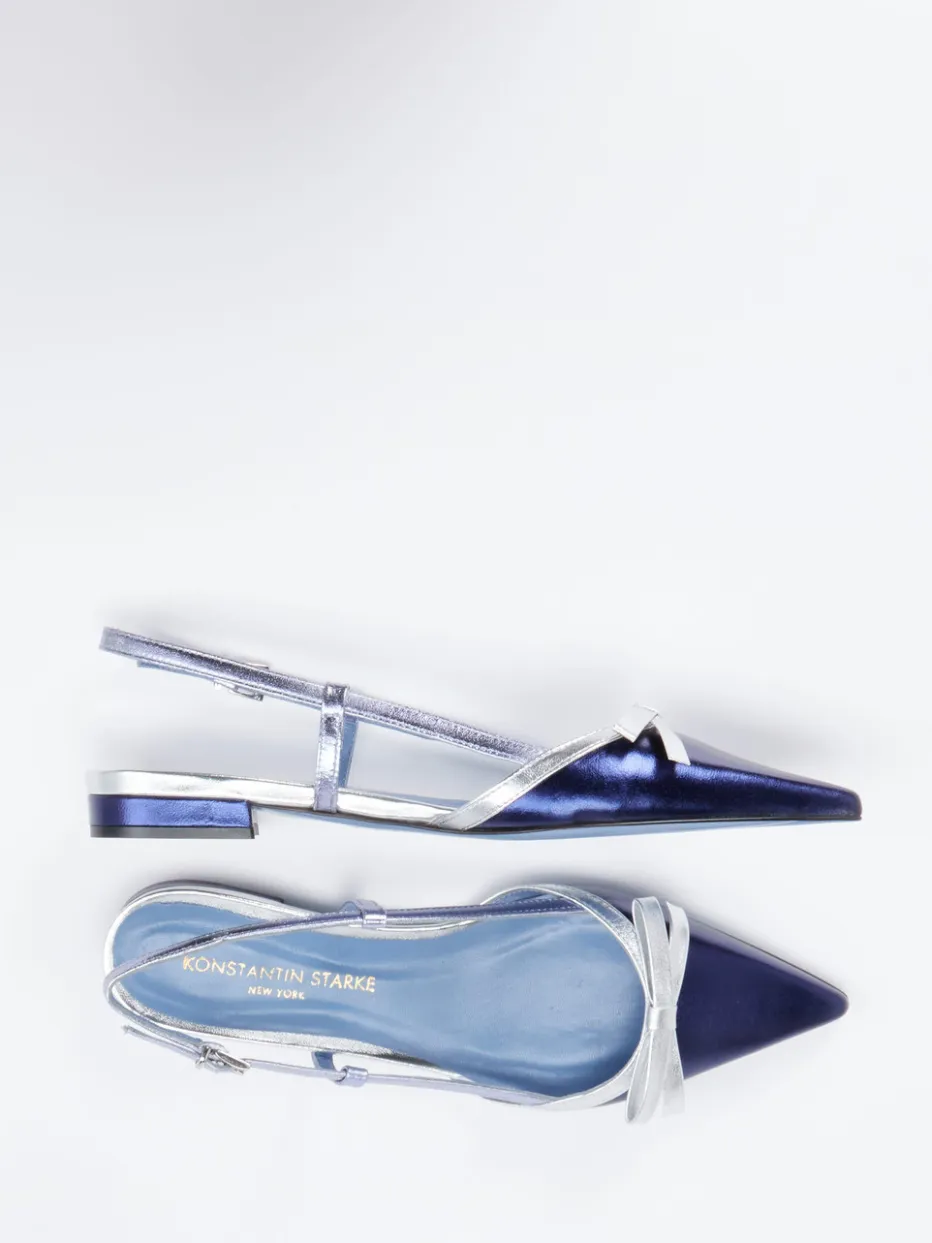 – Slingpumps aus Metallicleder*Konstantin Starke