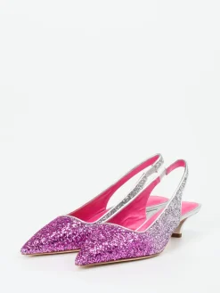 – Slingpumps aus Metallicleder Pink*Konstantin Starke Discount