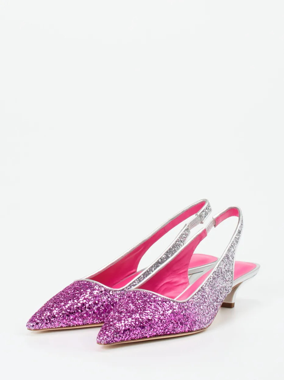 – Slingpumps aus Metallicleder Pink*Konstantin Starke Discount