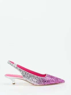 – Slingpumps aus Metallicleder Pink*Konstantin Starke Discount