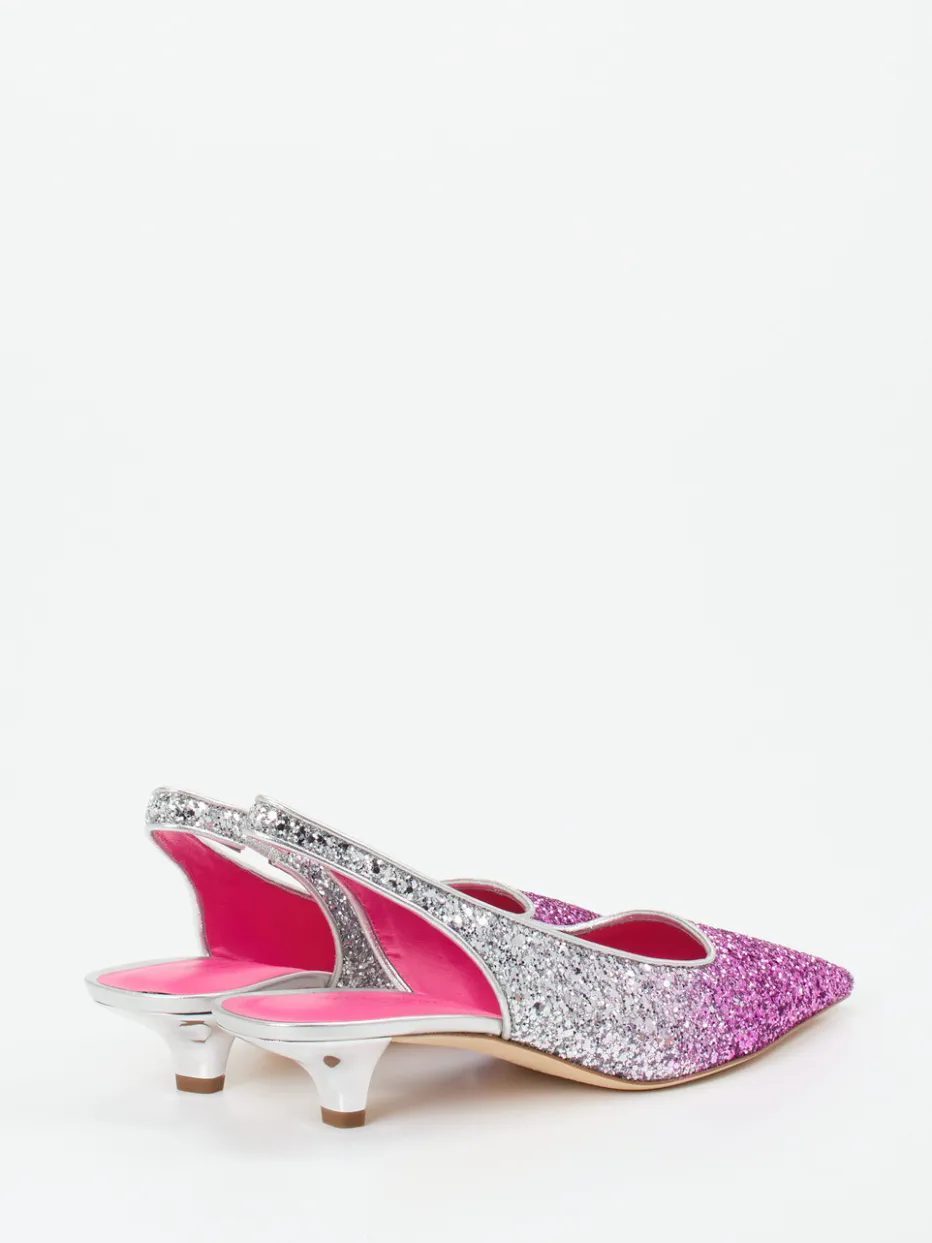 – Slingpumps aus Metallicleder Pink*Konstantin Starke Discount