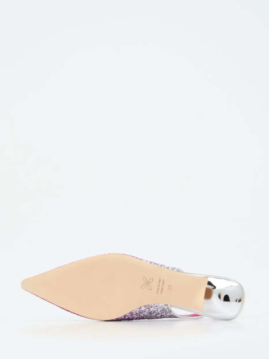 – Slingpumps aus Metallicleder Pink*Konstantin Starke Discount