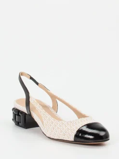 – Slingpumps aus Tweed und Lackleder*Konstantin Starke Sale