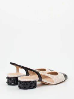 – Slingpumps aus Tweed und Lackleder*Konstantin Starke Sale