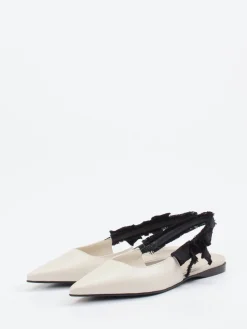 Damen Konstantin Starke – Slingpumps aus Kalbleder cremeweiß