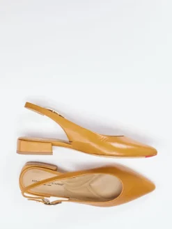 Damen Konstantin Starke – Slingpumps aus Lammleder cognacfarben