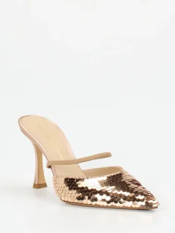 Damen Konstantin Starke – Slingpumps aus Metallic mit Pailletten