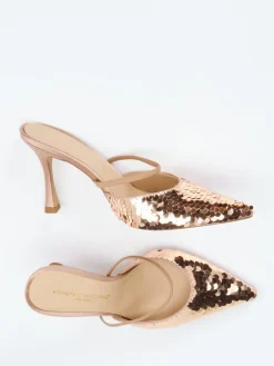 Damen Konstantin Starke – Slingpumps aus Metallic mit Pailletten