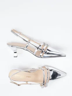 – Slingpumps aus Metallicleder*Konstantin Starke Discount