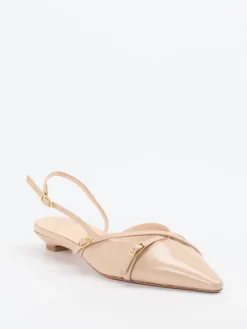 – Slingpumps aus Lackleder in Nude*Konstantin Starke Discount