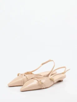 – Slingpumps aus Lackleder in Nude*Konstantin Starke Discount