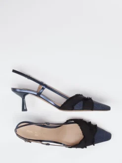 – Slingpumps aus Textil Dunkel*Konstantin Starke Discount