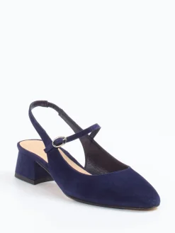 Damen Konstantin Starke – Slingpumps aus Veloursleder Dunkel