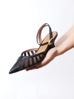 Damen Konstantin Starke – Slingpumps aus Lammnappa und Mesh