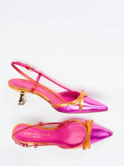 Damen Konstantin Starke – Slingpumps aus Metallicleder