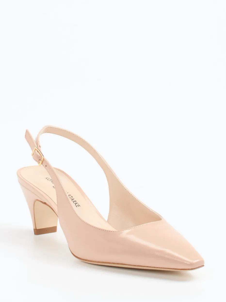 – Slingpumps aus Lack-Ziegenleder Nude*Konstantin Starke Online