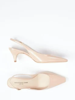 – Slingpumps aus Lack-Ziegenleder Nude*Konstantin Starke Online