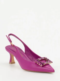 Damen Konstantin Starke – Slingpumps aus Lammleder Fuchsia
