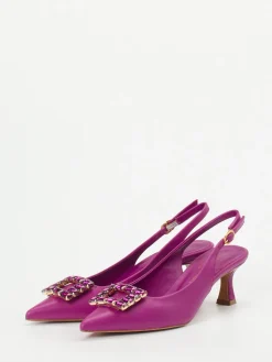 Damen Konstantin Starke – Slingpumps aus Lammleder Fuchsia