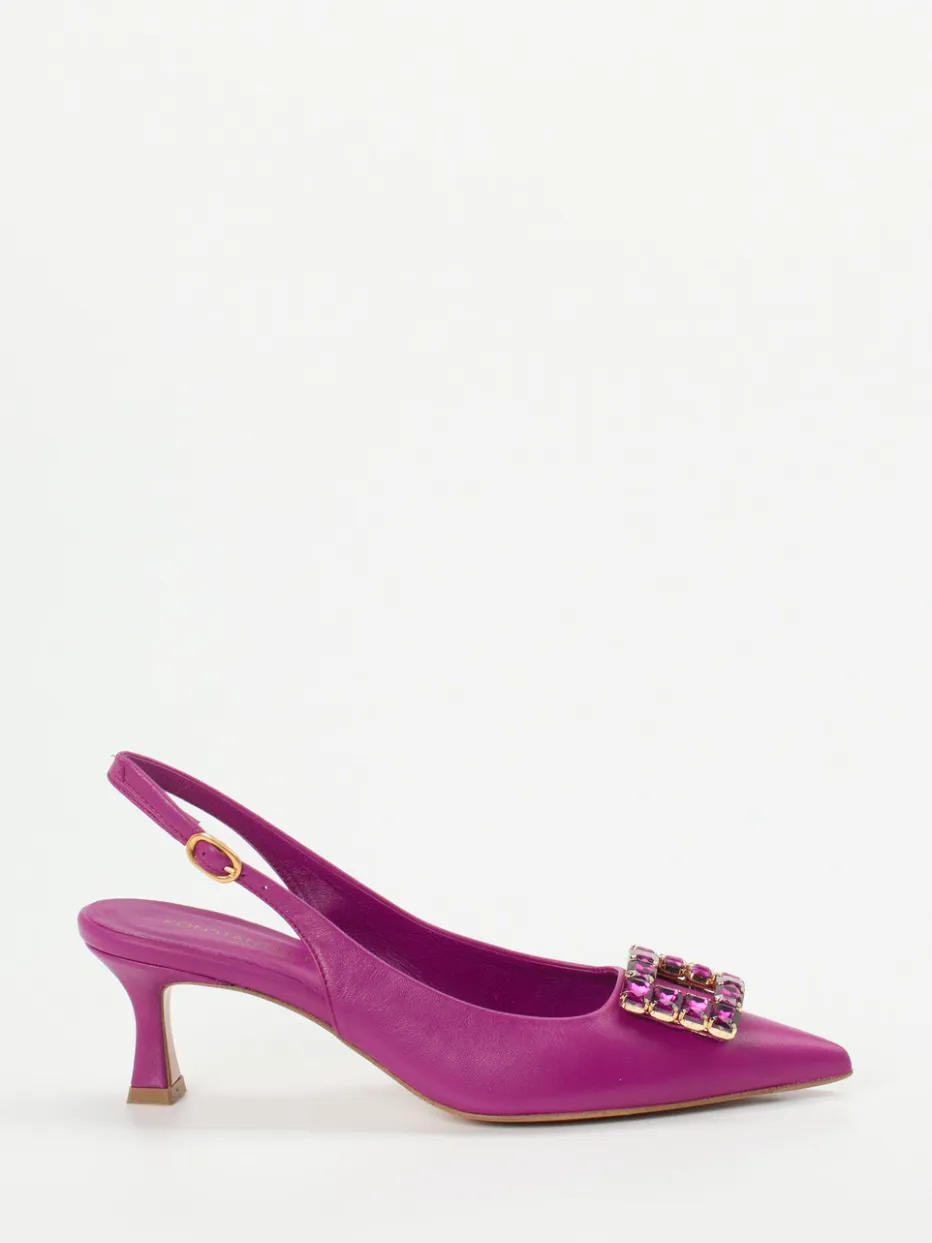Damen Konstantin Starke – Slingpumps aus Lammleder Fuchsia