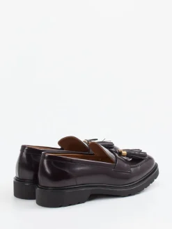 Damen Konstantin Starke – Slipper aus Kalbleder dunkel glänzend