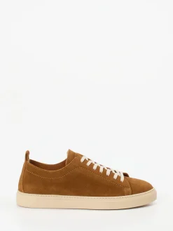 Herren Konstantin Starke – Sneaker aus Veloursleder cognac
