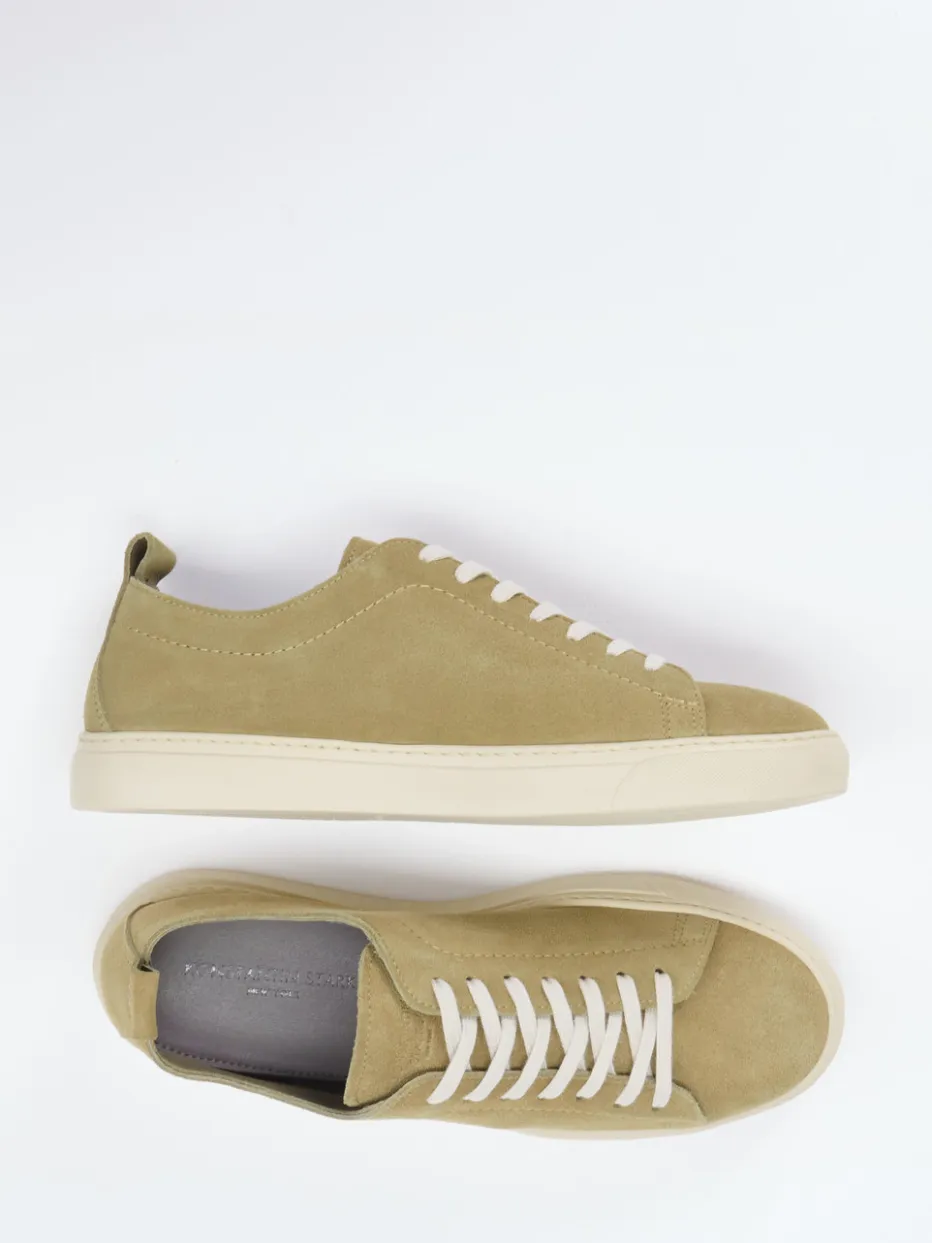 Herren Konstantin Starke – Sneaker aus Veloursleder Khaki
