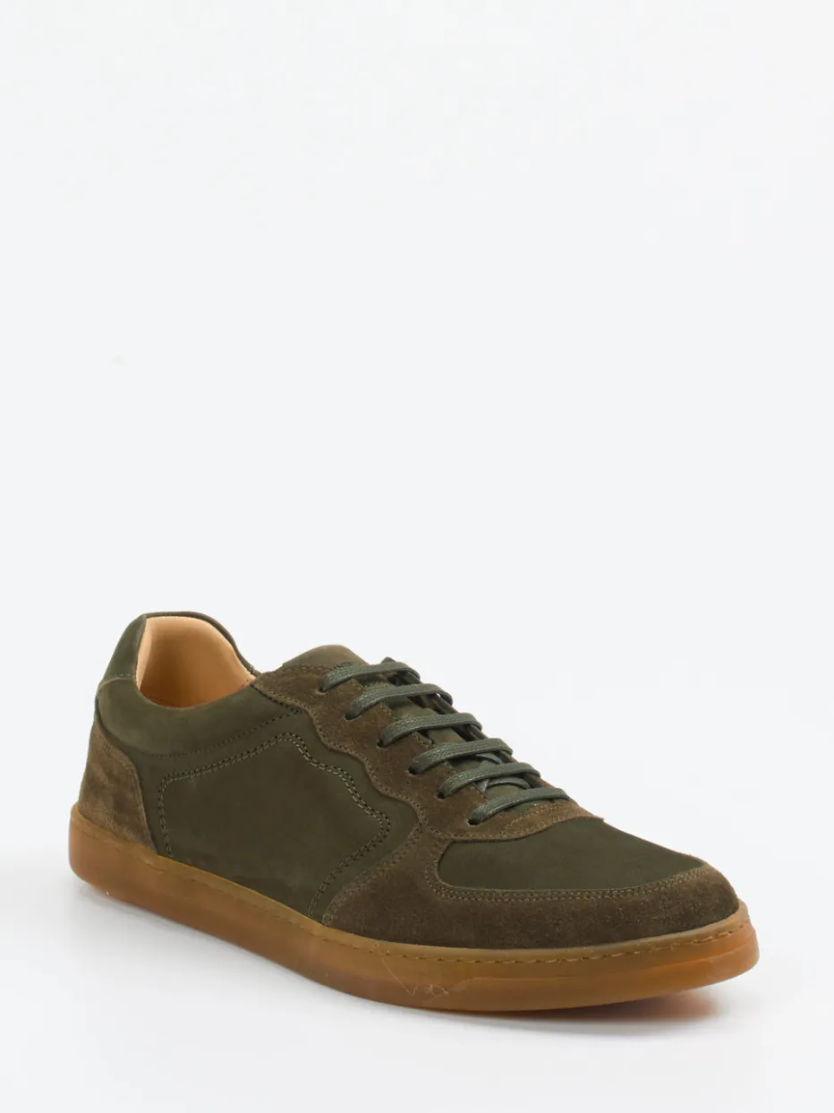 Herren Konstantin Starke – Sneaker aus Veloursleder oliv