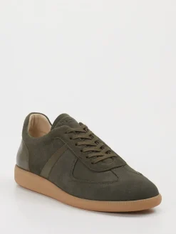 Herren Konstantin Starke – Sneaker aus Veloursleder Oliv