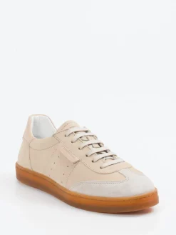 – Sneaker aus Velours- und Glattleder Beige*Konstantin Starke New