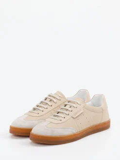 – Sneaker aus Velours- und Glattleder Beige*Konstantin Starke New