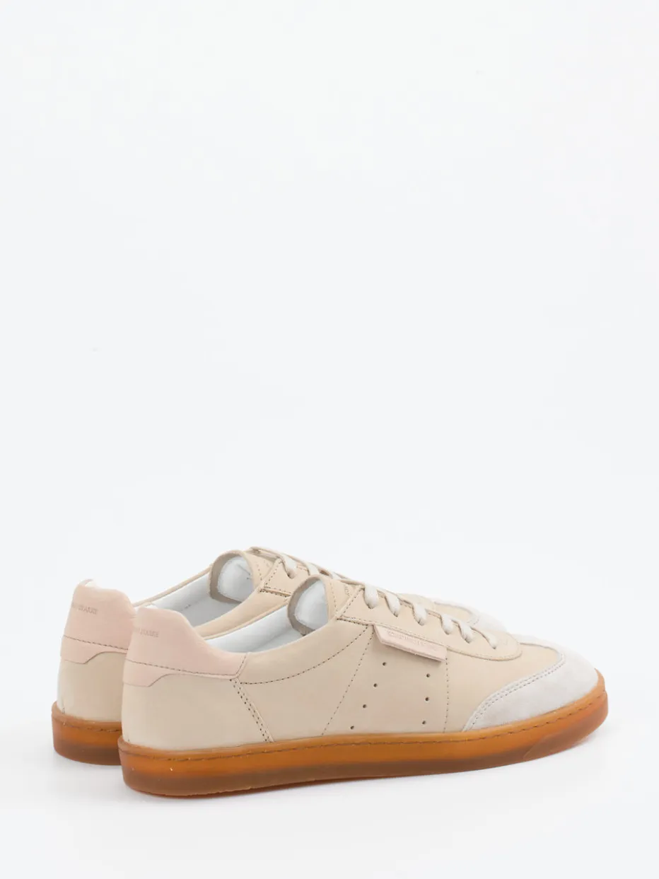 – Sneaker aus Velours- und Glattleder Beige*Konstantin Starke New