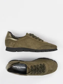 – Sneaker aus Veloursleder oliv*Konstantin Starke Sale