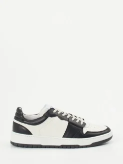 – Sneaker aus Kalbleder Offwhite-Schwarz*Konstantin Starke