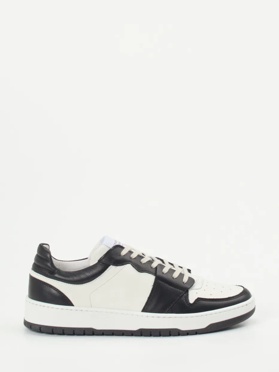 – Sneaker aus Kalbleder Offwhite-Schwarz*Konstantin Starke