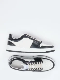 – Sneaker aus Kalbleder Offwhite-Schwarz*Konstantin Starke